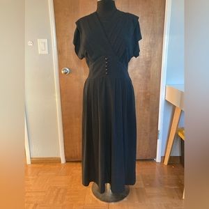 Vintage Black Retro Dress
